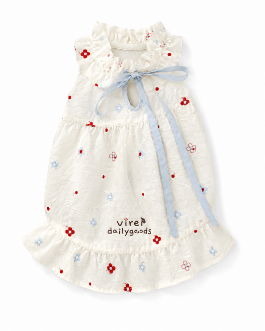 BloomTail Floral Mesh Pet Dress
